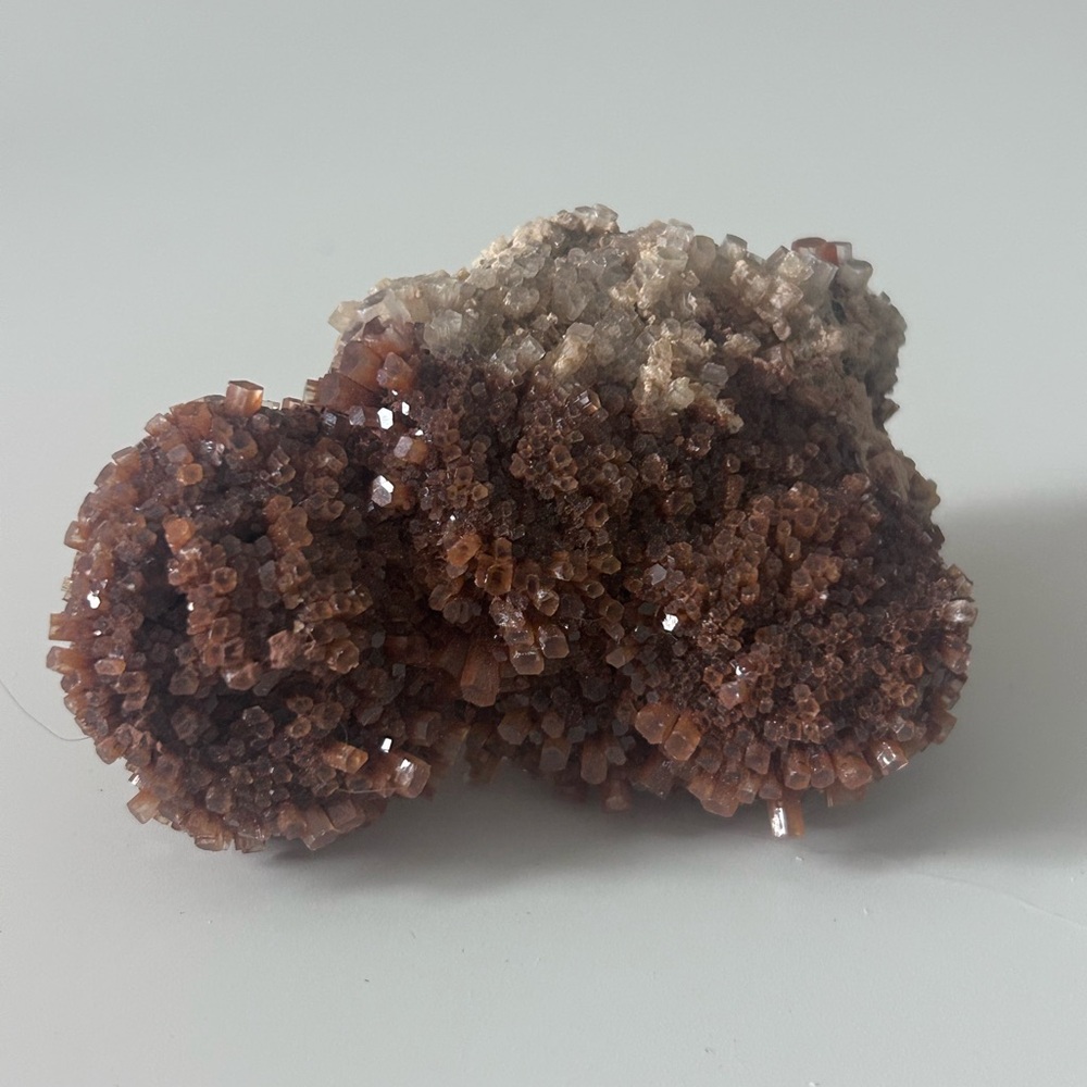 Tasmanian hematite aragonite quartz cluster crystal
